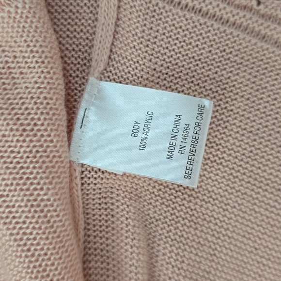 ROBBIE BEE BRAND WOMEN'S PINK SHRUG OPEN CARDIGAN SIZE XL - Picture 13 of 13